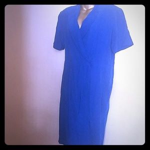 Vintage silk wrap dress